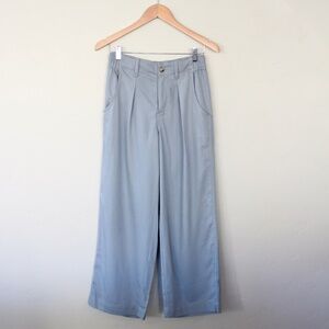 Madewell Harlow Wide Leg Trouser Petite 2P Tencel Lyocell Elastic back